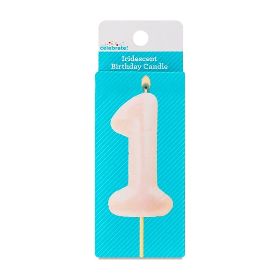 Iridescent Number 1 Birthday Candle, by Way To Celebrate