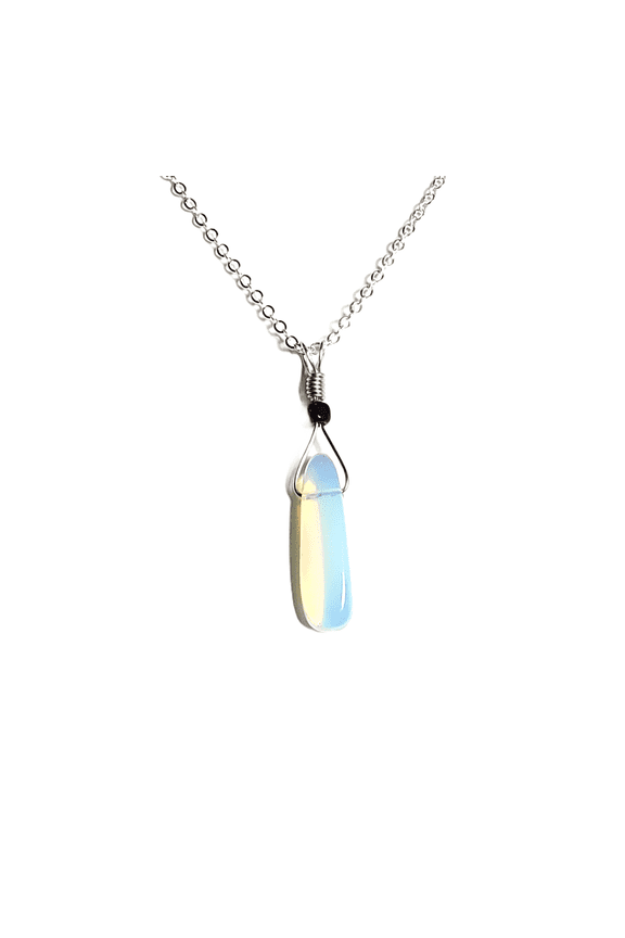 Iridescent Opalite Pendant Necklace