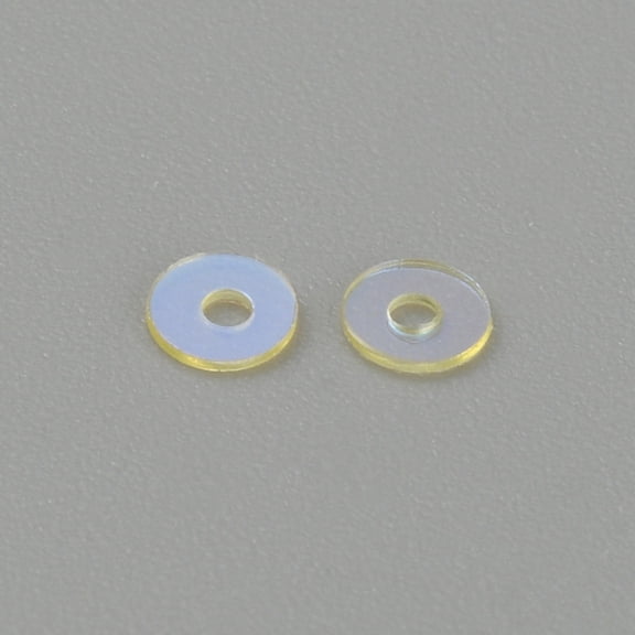 Iridescent Ornament Accessories Laser Plastic Paillette/Sequins Beads Center Drilled Disc/Flat Round White 4x0.1mm Hole: 1mm