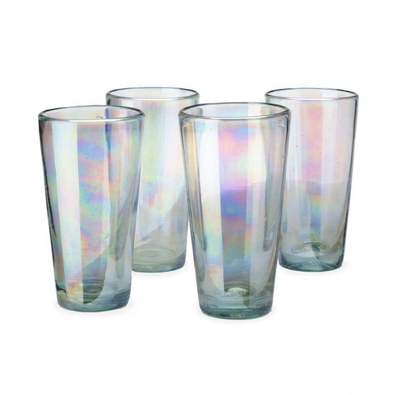 Iridescent Pint Glasses, Set of 4