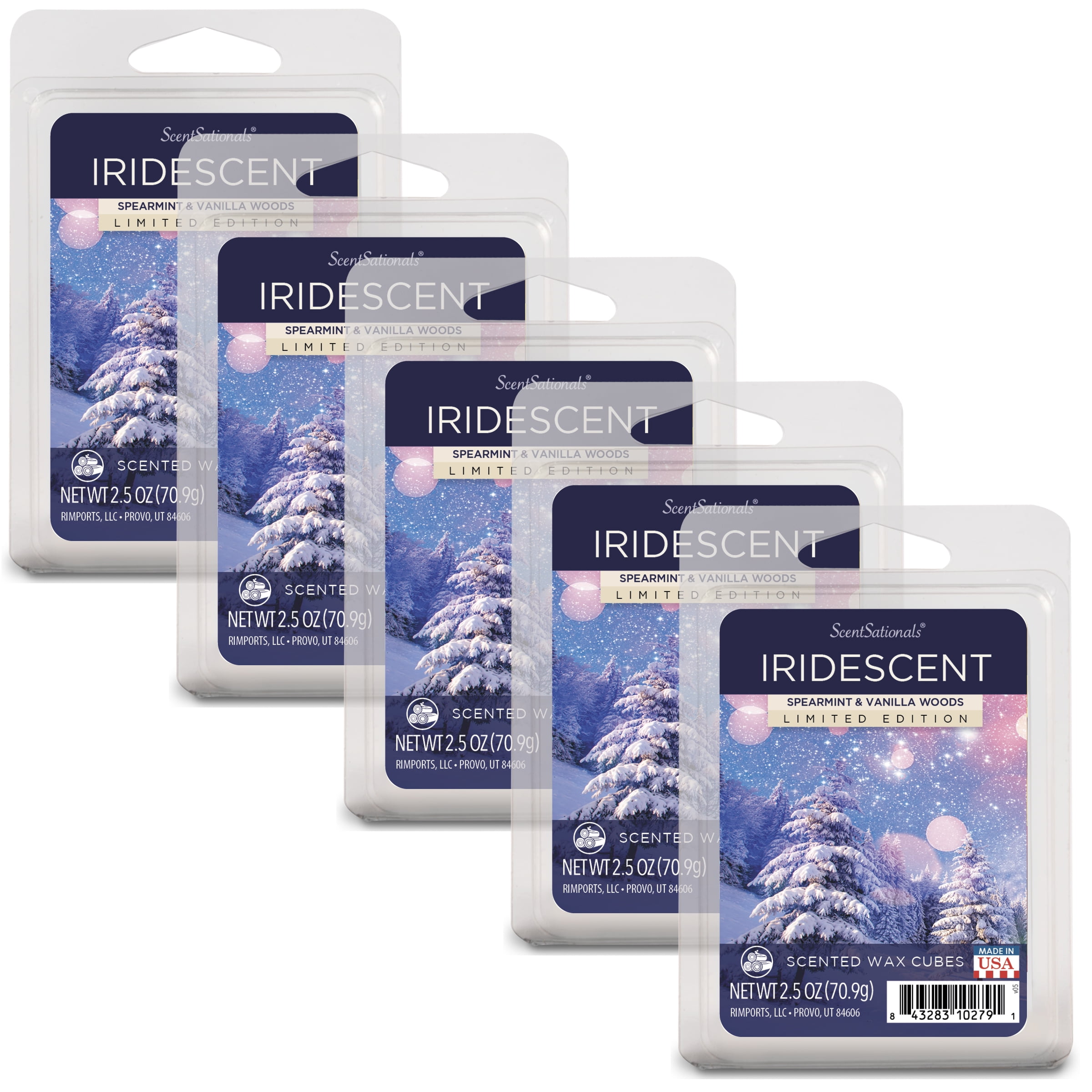 ScentSationals 2.5 oz Iridescent Scented Wax Melts, 4-Pack 