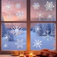 thumbnail image 1 of Iridescent Snowflake Window Clings, Winter Iridescent Window Sticker Wonderland Decorations Laser Rainbow Anti Collision Decals to Save Birds Non Adhesive Prismatic Window Clings, 1 of 6