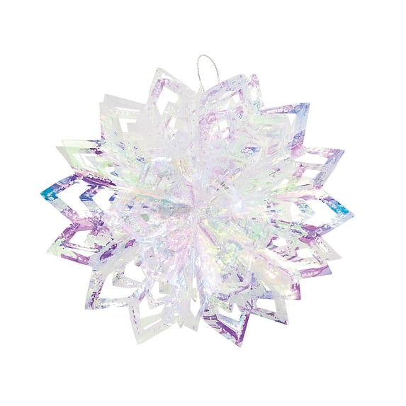 Iridescent Starburst Hanging Decor - Party Decor - 3 Pieces