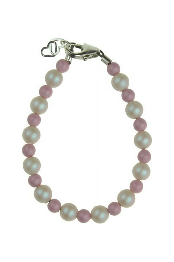 Iridescent and Pink Pearl Bracelet