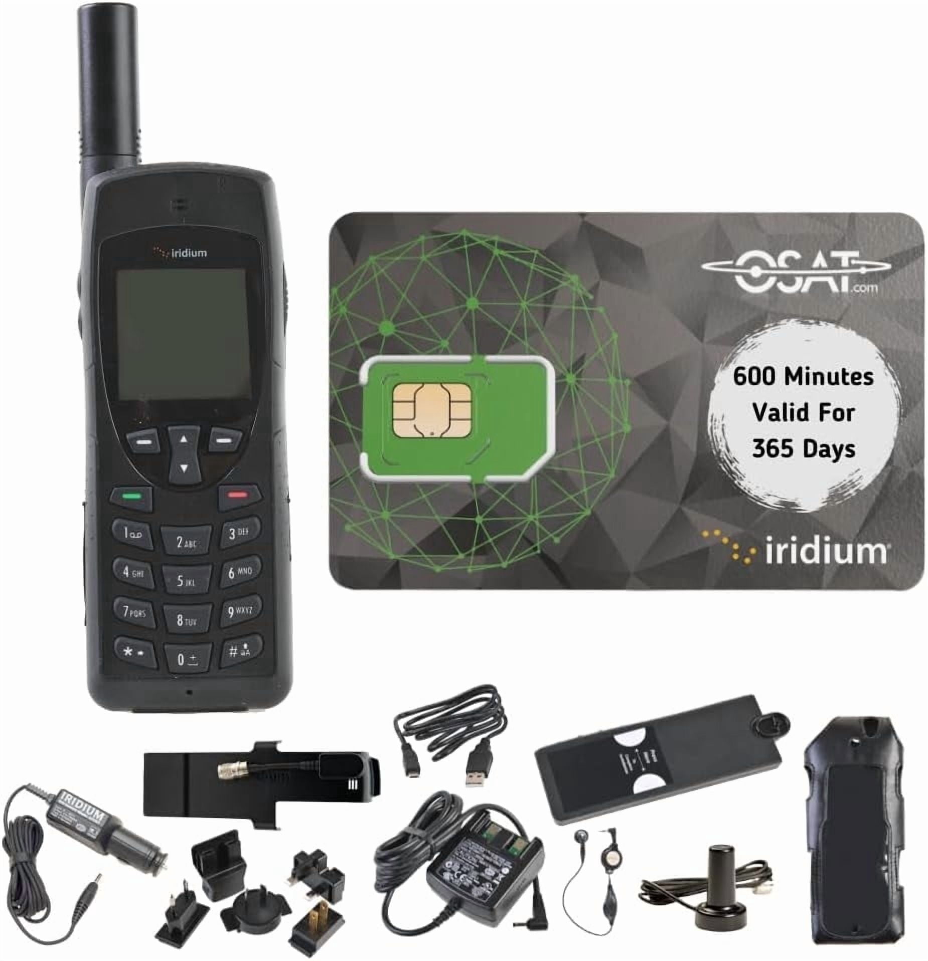 Iridium 9555 Satellite Phone | 600 Minutes | 365 Days | Global Coverage | Rugged Design | Voice & SMS | Long Battery Life | Reliable Communication