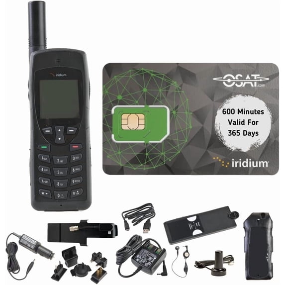 Iridium 9555 Satellite Phone | 600 Minutes | 365 Days | Global Coverage | Rugged Design | Voice & SMS | Long Battery Life | Reliable Communication