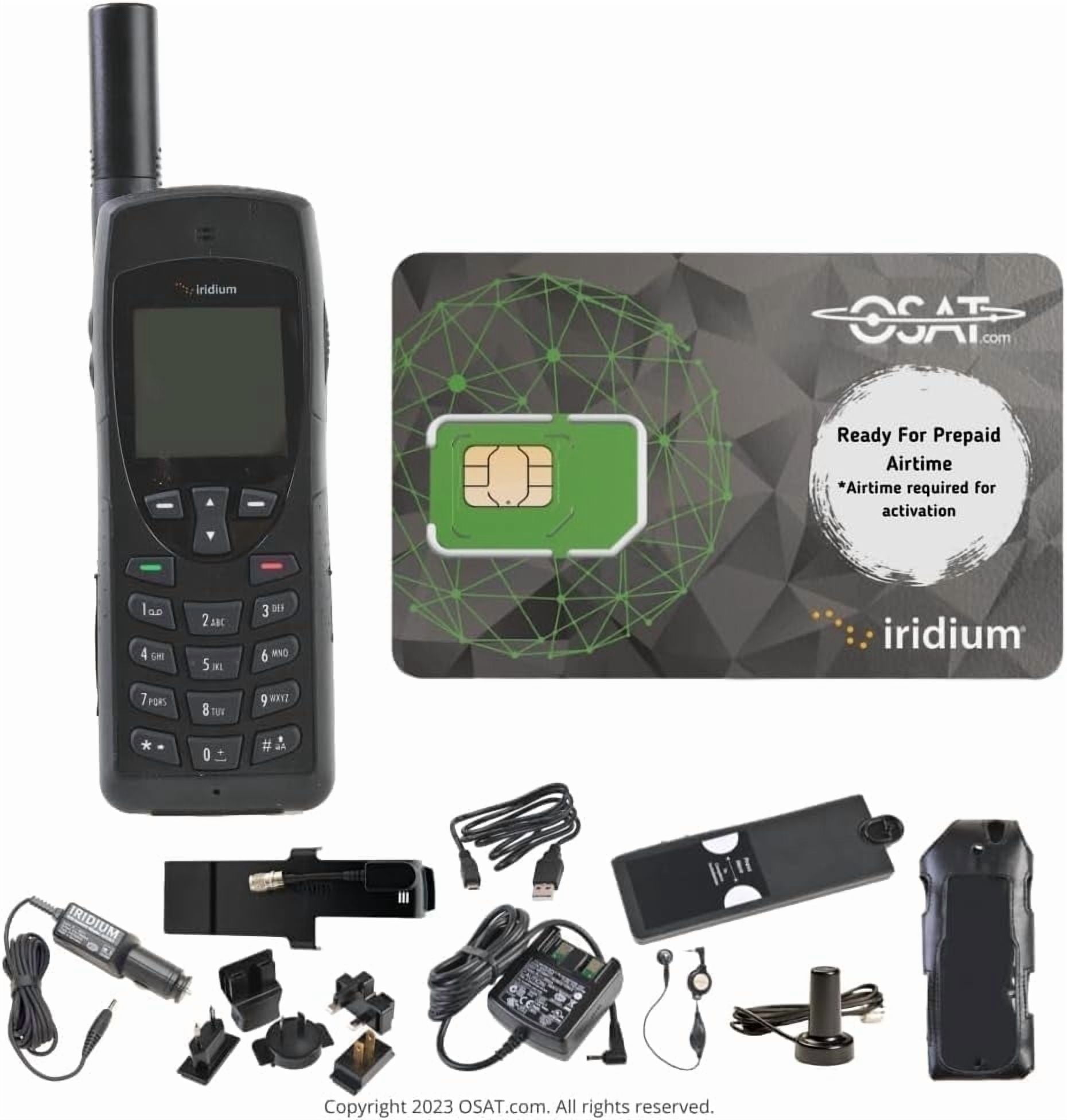 Iridium 9555 Satellite Phone | Global Coverage | Voice, Text, Data | Compact Design | Rugged & Durable | Reliable Communication