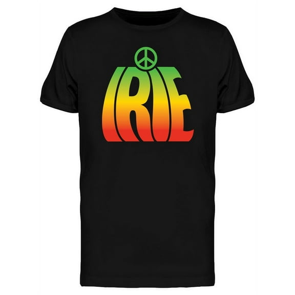 Irie Peace Graphic T-Shirt Men -Image by Shutterstock, Male Large