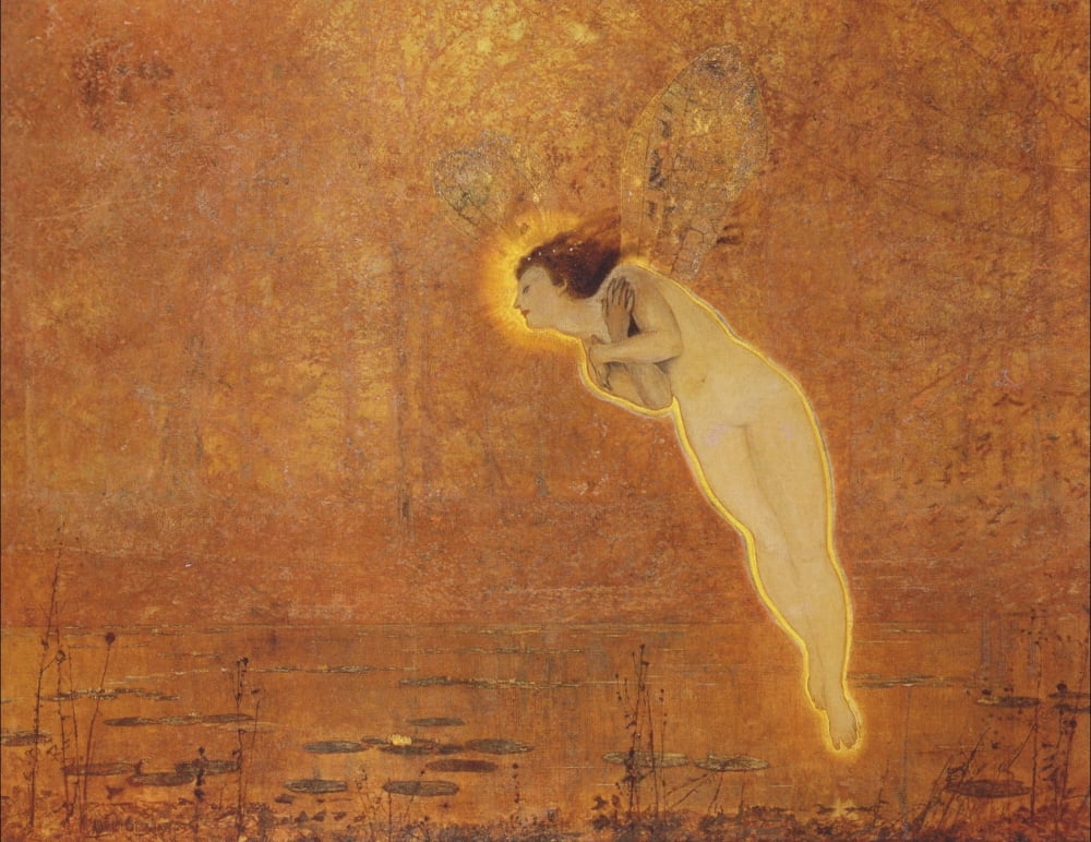 Iris 1876 Canvas Art - John Atkinson Grimshaw (18 x 24)