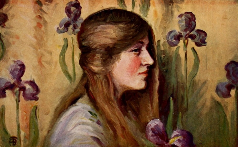 Iris 1913 Young girl Canvas Art - Unknown (24 x 36)