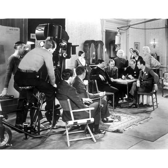 Iris Adrian on a film set Photo Print (8 x 10)