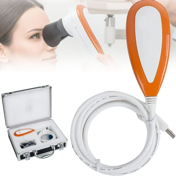 Iris Analysis Camera, 5.0 MP USB 2.0 Interface Eye Camera Iriscope with 30X Iris Lens and Analysis Software, 5.0M Pixels Left/Right Lamp Analyzer/Analysis Iridology Camera