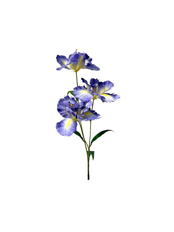 Iris Artificial Flowers Silk Iris Flowers with Stems Flowers Artificial for Decorations, Wedding Centerpieces, Home Decor Indoor Purple