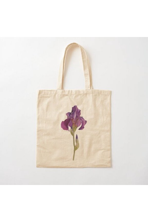 Iris Canvas Tote Bags, Reusable Shopping Bag