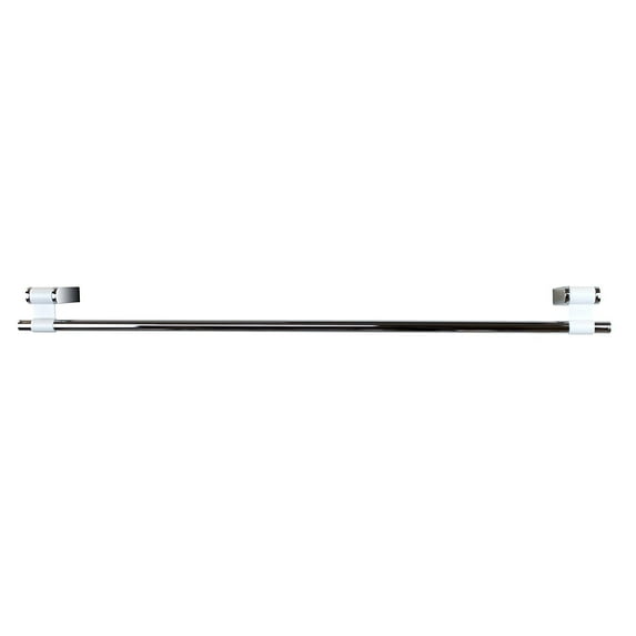Iris Chrome White 14" Small Towel Bar/Towel Rail Holder