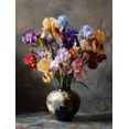 thumbnail image 1 of Iris Flower Still Life Canvas Print Wall Art for Living Room Bedroom Dining Room Hallway Decor, 1 of 8