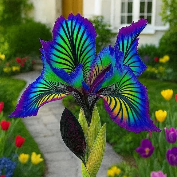 Iris For Planting-Easy Planting-Perennial-Gardens Decoration Premium Stakes (Non-Artificial)