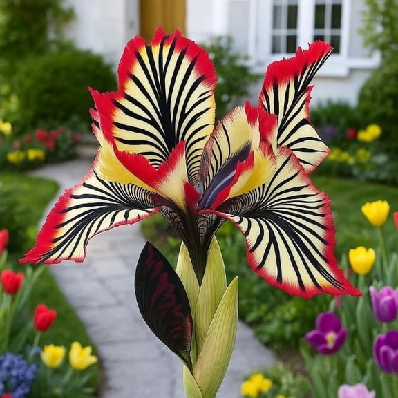 Iris For Planting-Easy Planting-Perennial-Gardens Decoration Premium Stakes (Non-Artificial)