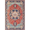 thumbnail image 1 of Iris IRS-2308 3'6" x 5'6" Rug Red/Orange/Navy/Ice Blue/Green/Wheat/Ivory/Yellow, 1 of 3