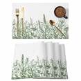 thumbnail image 1 of Iris Lavender Placemats Set of 4, Sage Green Plant Flower Non-Slip Place Mats Washable Table Mats for Kitchen Dining Table Decorations Indoor/Outdoor, 1 of 9