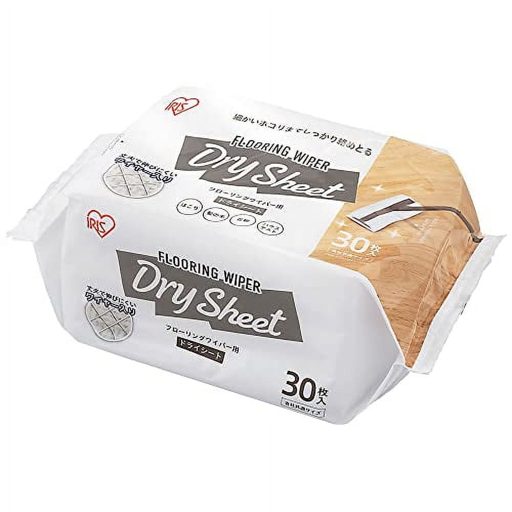 Iris Ohyama Flooring Wiper Dry Sheet for Floor Wiper 30 Sheets FWSD30
