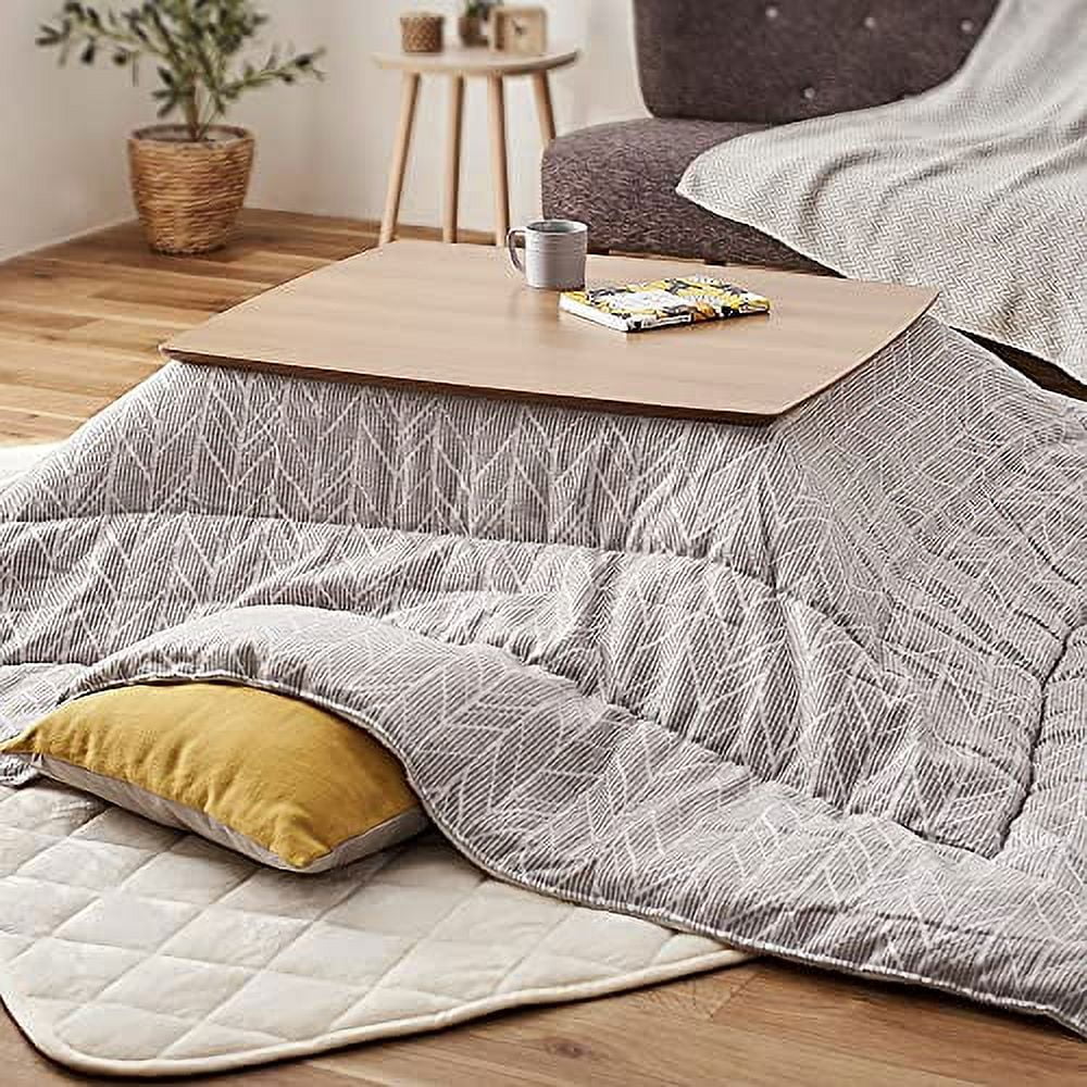 Iris Ohyama Kotatsu Comforter Square Heat Storage Cotton Reversible