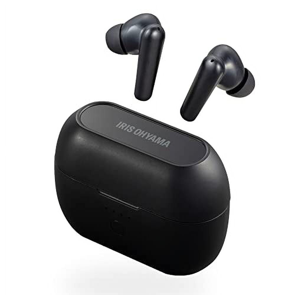 Iris Ohyama Wireless Earphone Bluetooth 5.2 Noise Cancellation IPX4 Waterproof Dustproof Mike Built in connection external sound import function Up