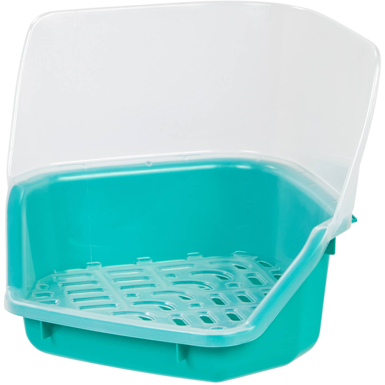 Iris Rabbit Litter Pan With Scoop, Seafoam Green