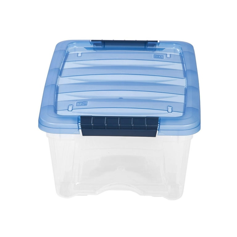 Stackable Pull Storage Plastic Bin Container w/ Lid Set 12 Quart 6