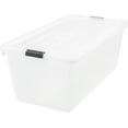 thumbnail image 1 of Iris Storage Box w/Lid, 91 Qt, 17-1/4"x31-1/2"x13", 4/CT, Clear - IRS100201, 1 of 3