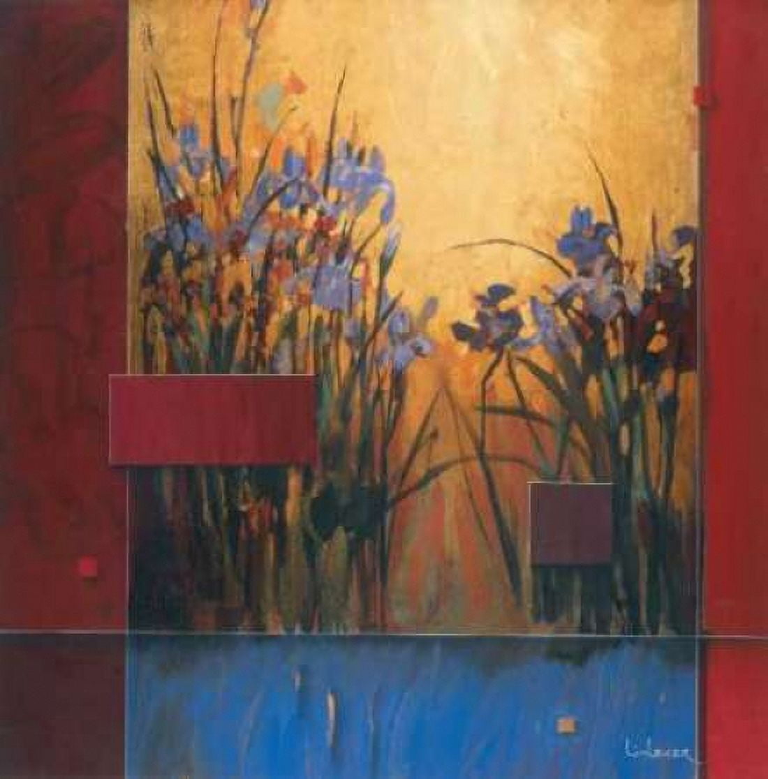 Iris Sunrise Canvas Art - Don Li-Leger (24 x 24)