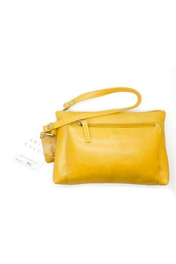 Genuine Leather, Melissa Wristlet, Mustard