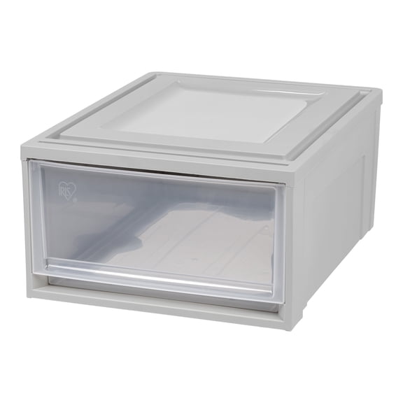 Iris Medium 1 Drawer Stackable Storage, Gray 170473