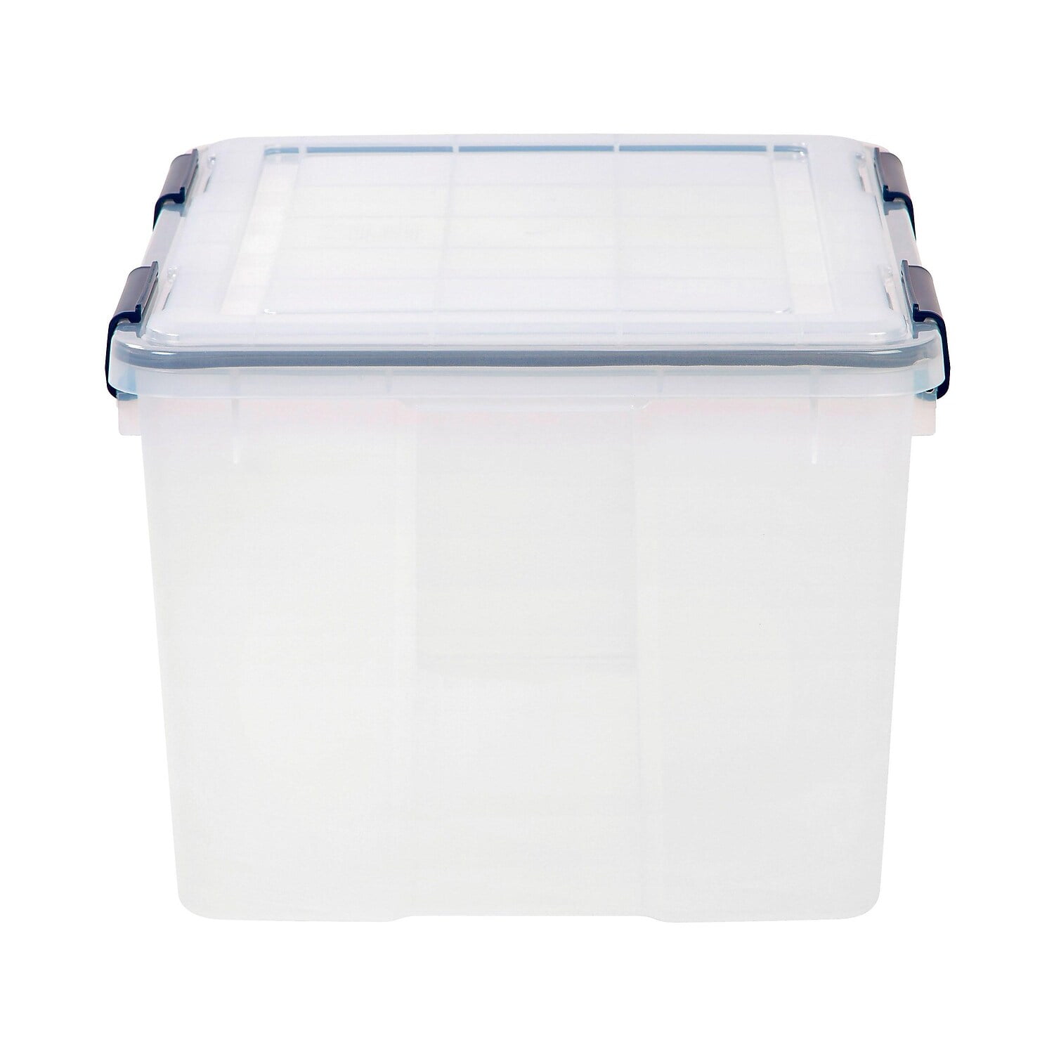 IRIS Weathertight Storage Container 46 Quarts 11 45 x 15 45 x 19 710 Clear  - Office Depot