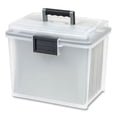 thumbnail image 1 of 1 PK,IRIS Weathertight Portable File Box, Letter Files, 13.7 X 10.4 X 11.8, Clear/gray Accents (110351), 1 of 1