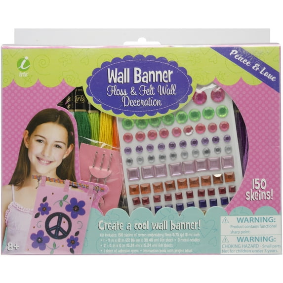 Iris Wall Banner Kit-Peace & Love