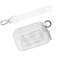 thumbnail image 1 of Iris Wallet Zip Card Case with ID Window Purses for Women Coin Purse with Zipper Mini Portable Keychain Wallet White, 1 of 1