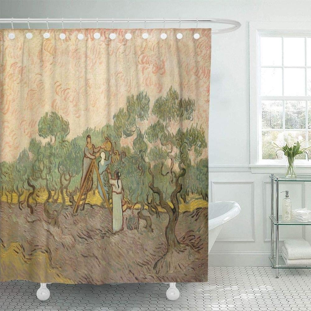 Irises By Vincent Van Gogh 1889 Dutch Post Impressionist Shower Curtain