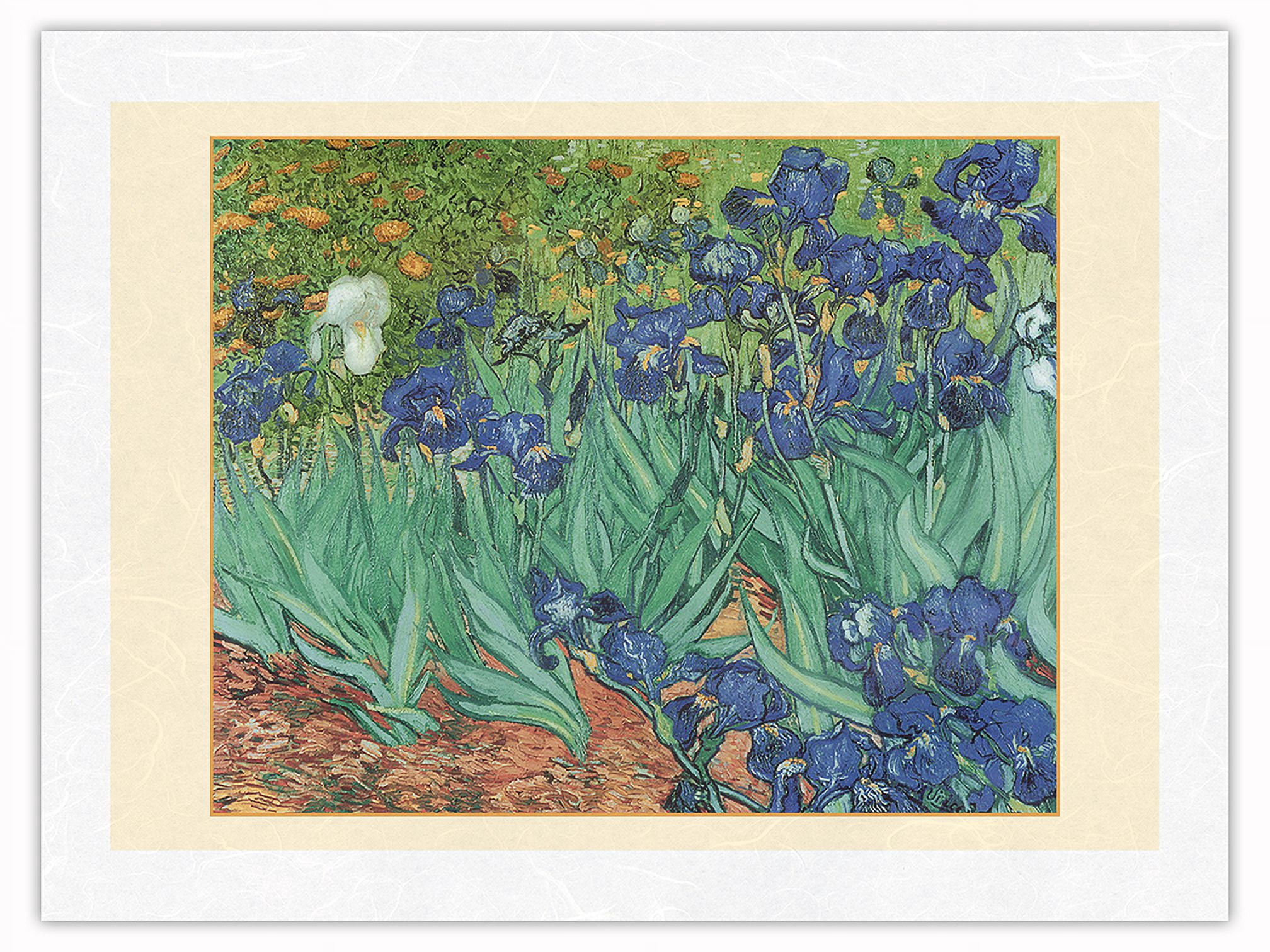 Irises - From an Original Color Painting by Vincent Van Gogh c.1889 ...