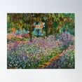 thumbnail image 1 of Irises In Monet'S Garden At Giverny By Claude Monet Poster Wall Art, Modern Wall Decor For Living Room Bedroom, 24x36 UNFRAMED, 1 of 2