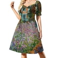 thumbnail image 1 of Irises In Monet's Garden At Giverny by Claude Monet Sleeveless Dress Long dresses long dress women, 1 of 6