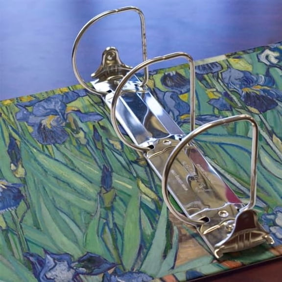 Irises (Van Gogh) 3 Ring Binder - Full Wrap - 3"