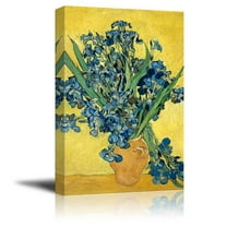 Irises by Vincent Van Gogh - Canvas Print Wall Art Famous Painting Reproduction - 24" x 36"