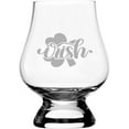 thumbnail image 1 of Irish 1 St Patrick's Day Etched 2.5oz Glencairn Miniature Wee Whisky Glass, 1 of 1