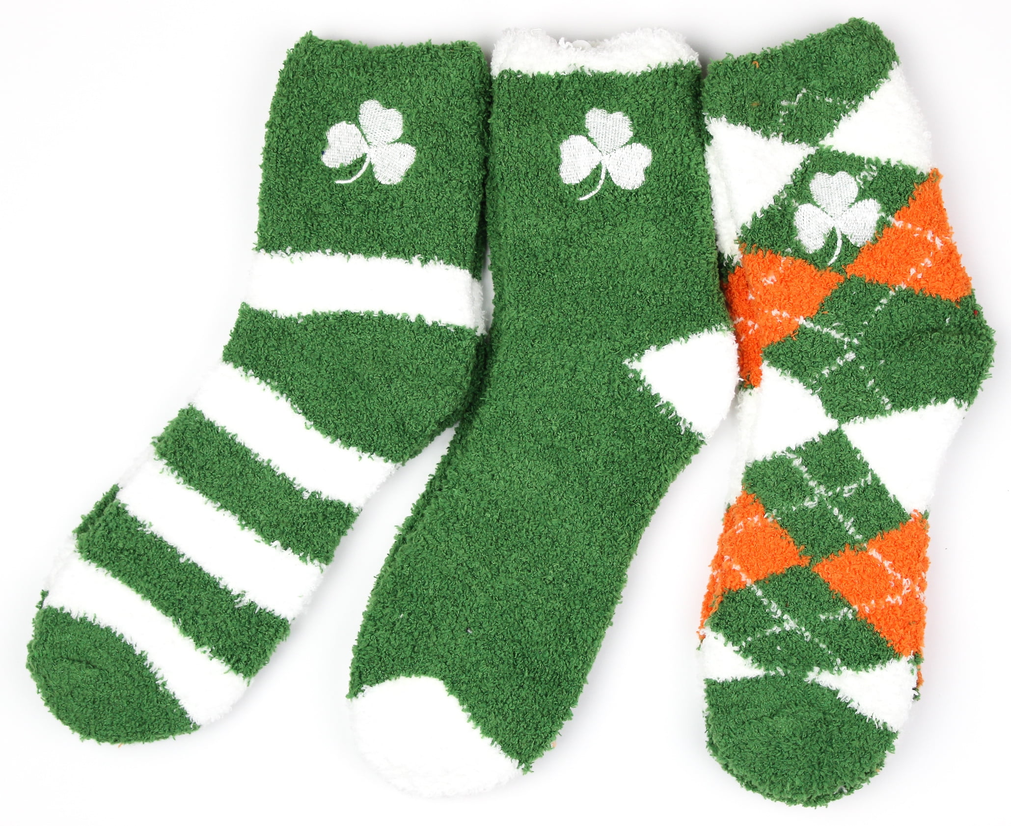 Irish 3 Piece Fuzzy Sock Bundle Donegal Bay Unisex One Size