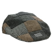 Irish Adult Hat Tweed Flat Cap from Patrick Francis 60% Acrylic and 40% Wool Patchwork Design