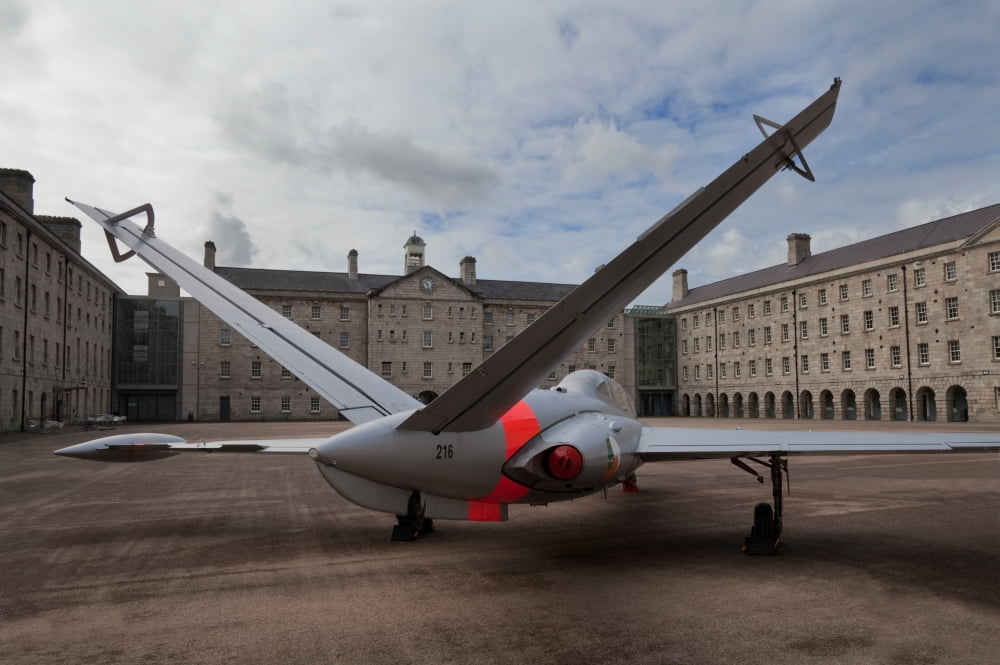 Irish Air Corps Fouga CM170 Magister training aircraft Arbour Hill Dublin City Ireland Canvas Art - Panoramic Images (27 x 9)