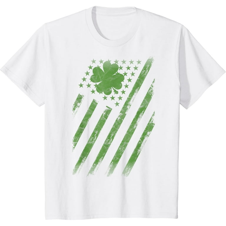 Irish American Flag Shamrock St. Patrick's Day T-Shirt Irish American Flag Shamrock St. Patrick's Day T-Shirt