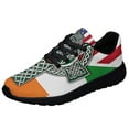 thumbnail image 1 of Irish American flag Celtic Cross Garden Mailbox Cover Saint Patrick's Day Shoes Sneakers Black Size 7, 1 of 7