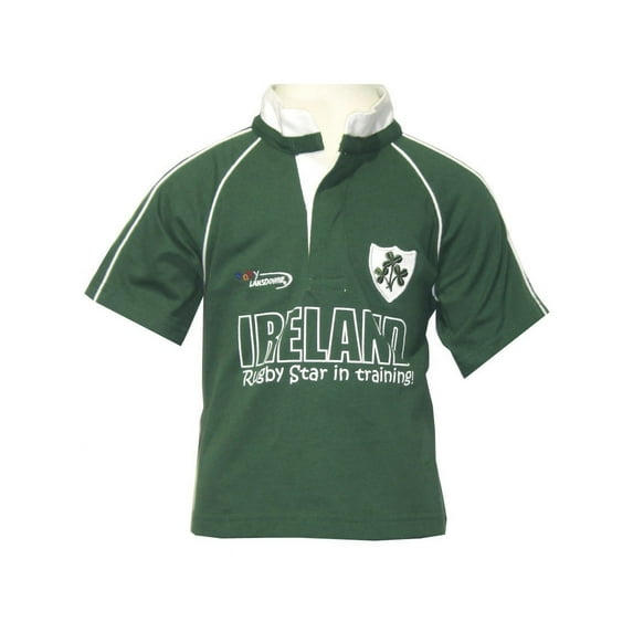 Irish Baby Boys Rugby T-Shirt 100% Cotton Ireland Rugby Star Baby Shirt Short Sleeve Kids Apparel